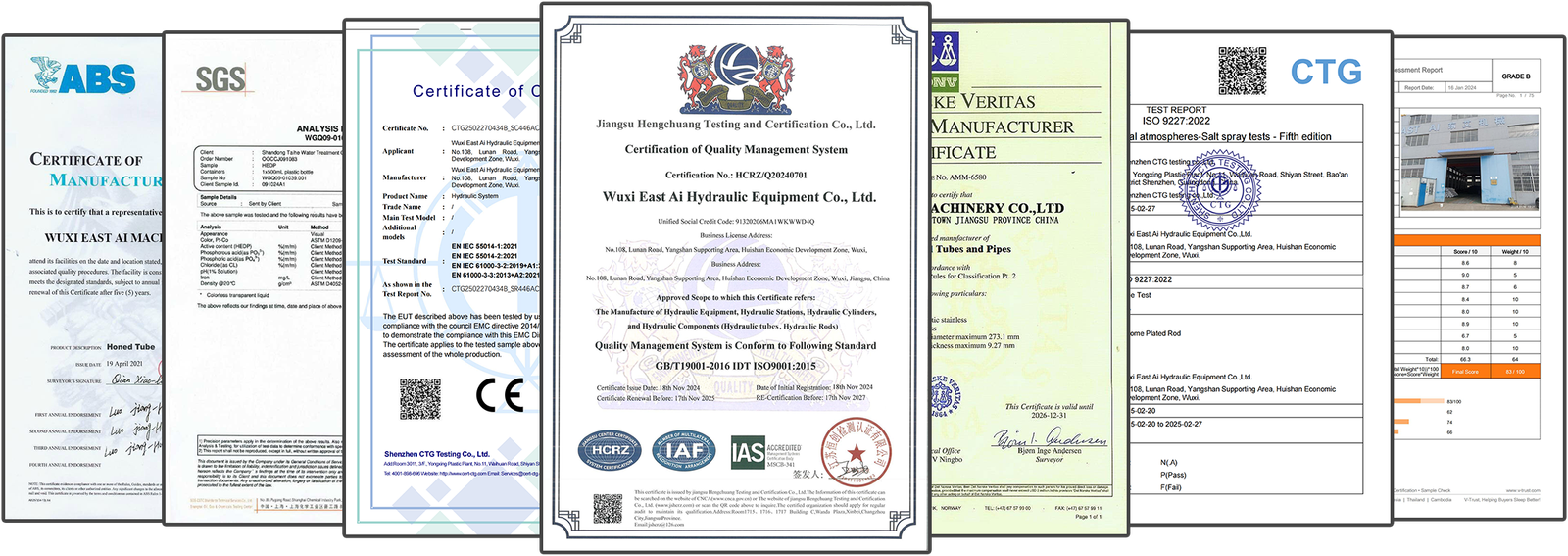 ST52 Skived and Roller Burnished Tube Certifications